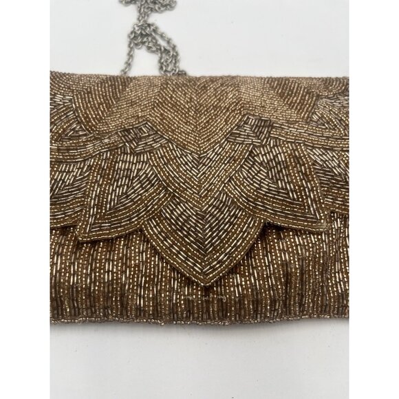 Sunburst Beaded La Regale Handbag Rose Gold Purse New With Tags - Picture 5 of 7